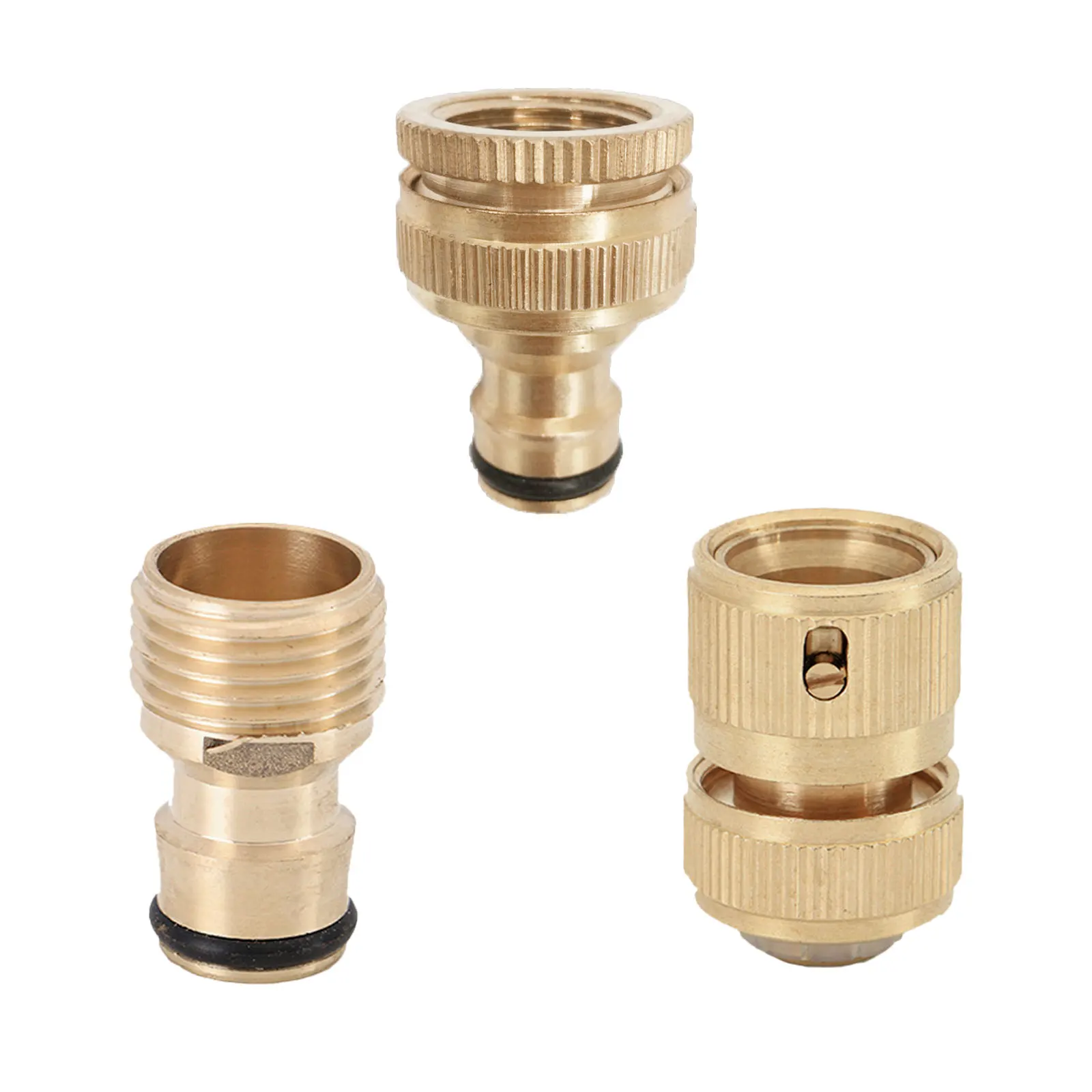 

Copper Faucet Connections Corrosion & Rust Resistant Faucet Interface Suitable for Threaded Faucets Durable Garden Hose Adapter