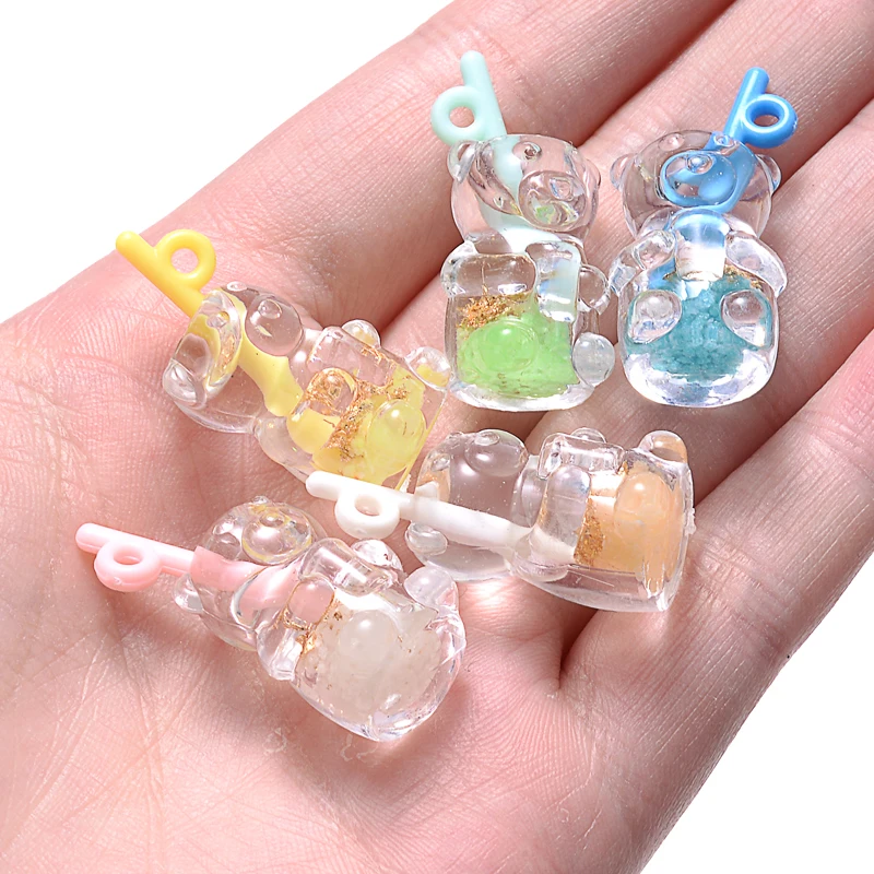 10 шт. подвеска в виде медведя из смолы |