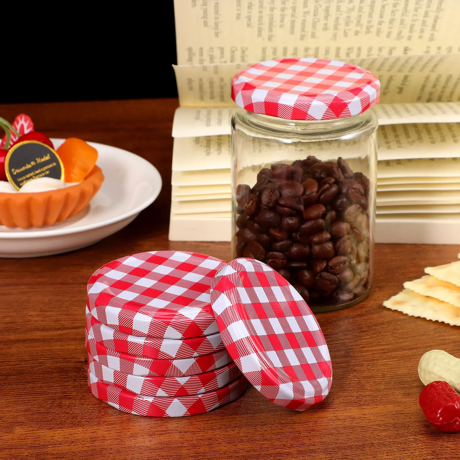 40 шт. 6 5/7 2 см крышки для банок с завинчивающимися крышками крышка хранения