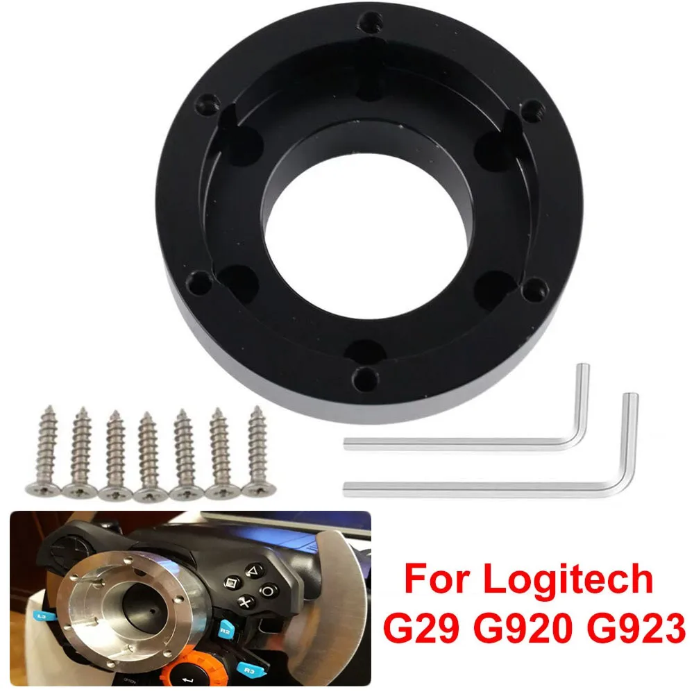 13/14inch For Logitech G29 G920 G923 Steering Wheel Adapter Plate 70mm PCD  Racing Car Game Modification Car Wheel Hub Adapter