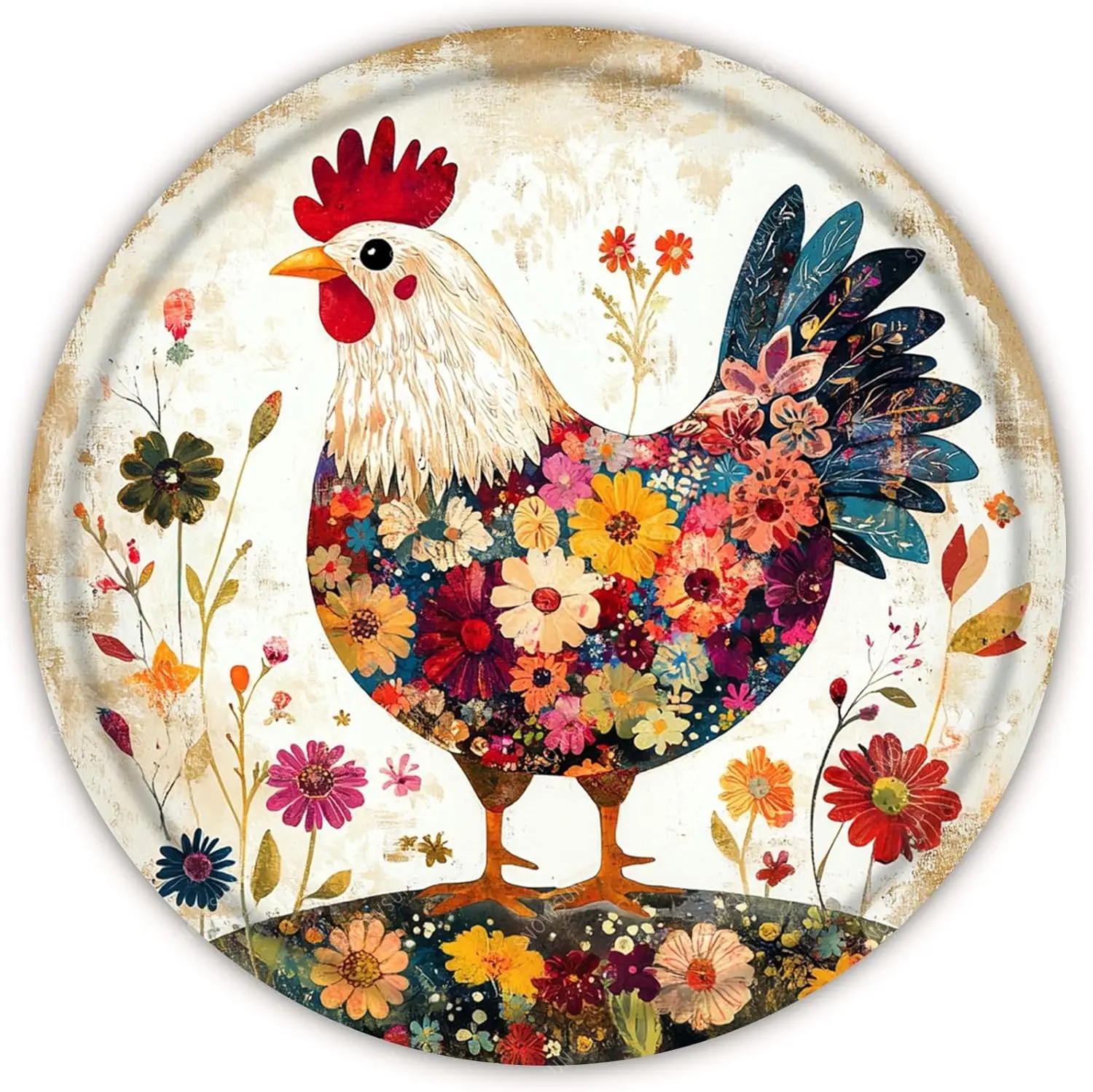 

Металлическая вывеска для курятника 8 дюймов