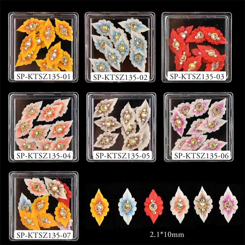 

2PCS Sparkling Rhinestones Nail Art Decorations 3D Relief Jewelry Charms Design Perfect Professional DIY Manicure Accessories