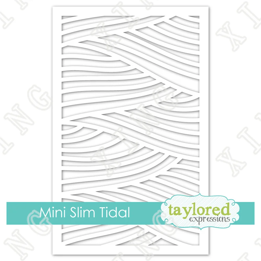 

2022 New Hot Sell Mold Mini Slim Stencil Tidal Handmade Diy Greeting Card Scrapbooking Diary Coloring Decoration Embossing Mould