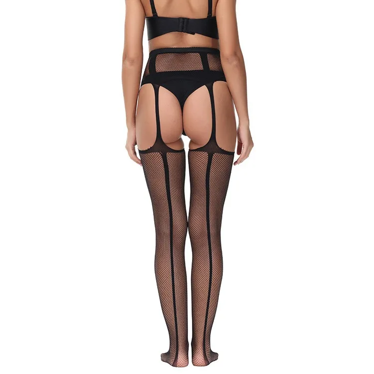 Колготки в сеточку на подтяжках женские колготки сексуальная вечерняя клубная