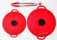 kit 3 pieces silicone catcher 29cm silicone m g lid