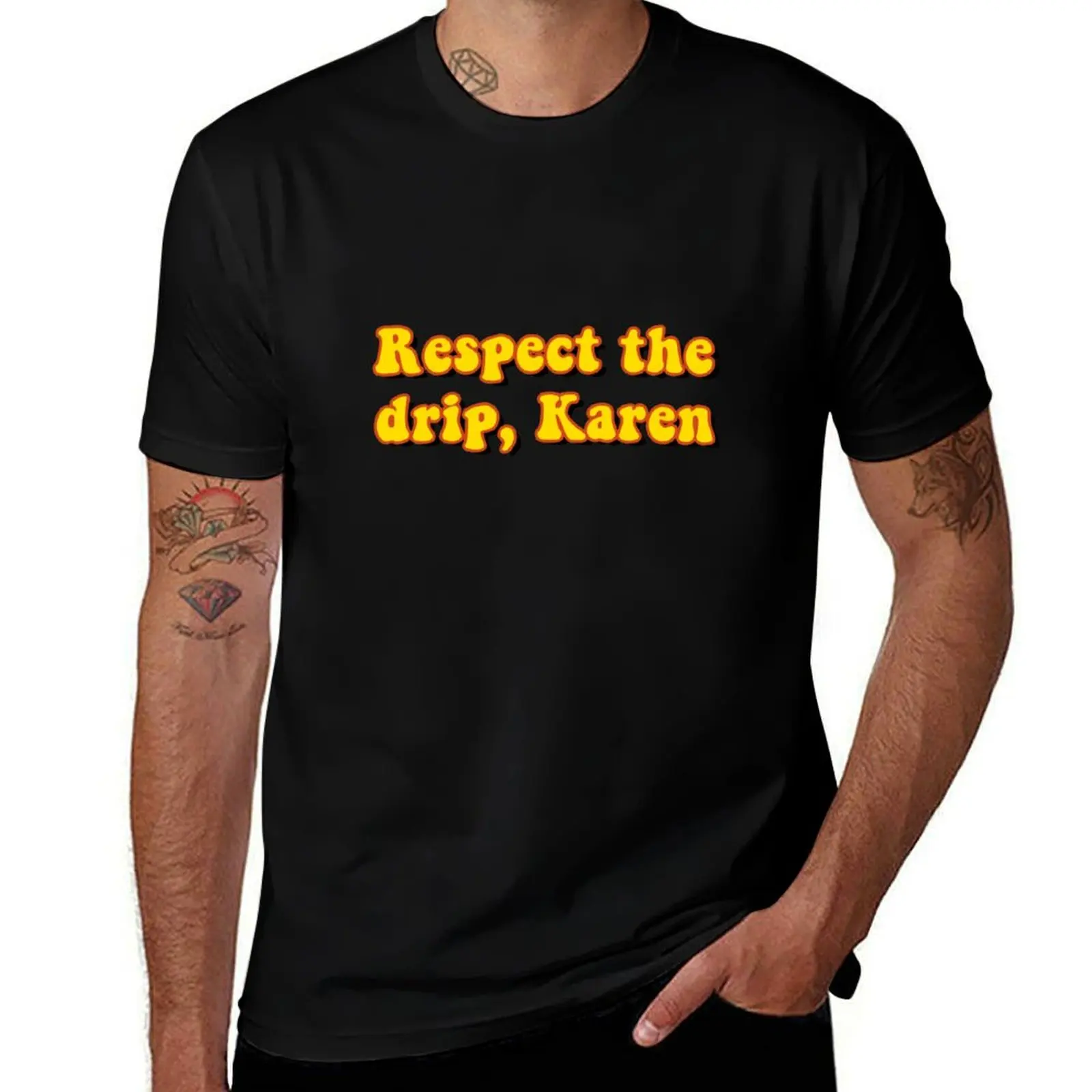 Фото Футболка Respect the drip, Karen T-Shirt, дышащая, для путешествий №1
