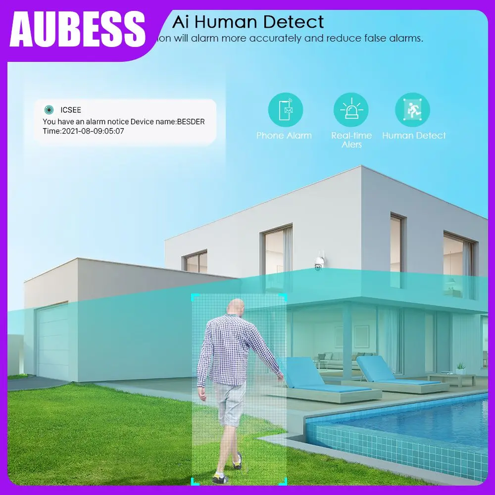 

Motion Auto Tracking Cctv Camera Ai Human Detect Wireless Ptz Camera Auto Tracking 5mp 5x Digital Zoom Wifi Ip Camera