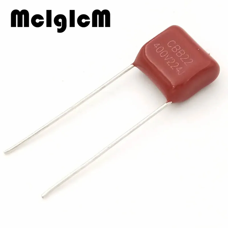 20 шт. конденсатор из полипропиленовой пленки CBB 224 НФ 400 В шаг 10 мм