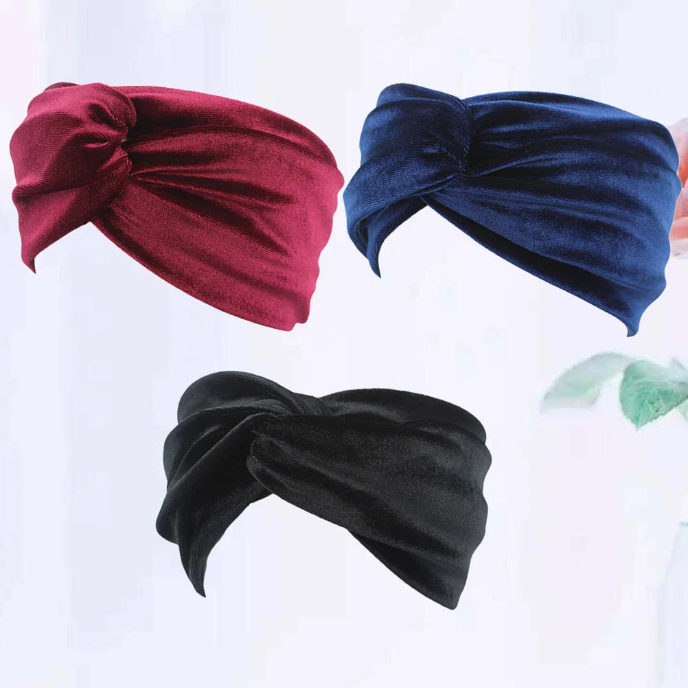 

Stretch Hairband Headwraps Adjustable Headbands Fabric Hairbands Women Athletic