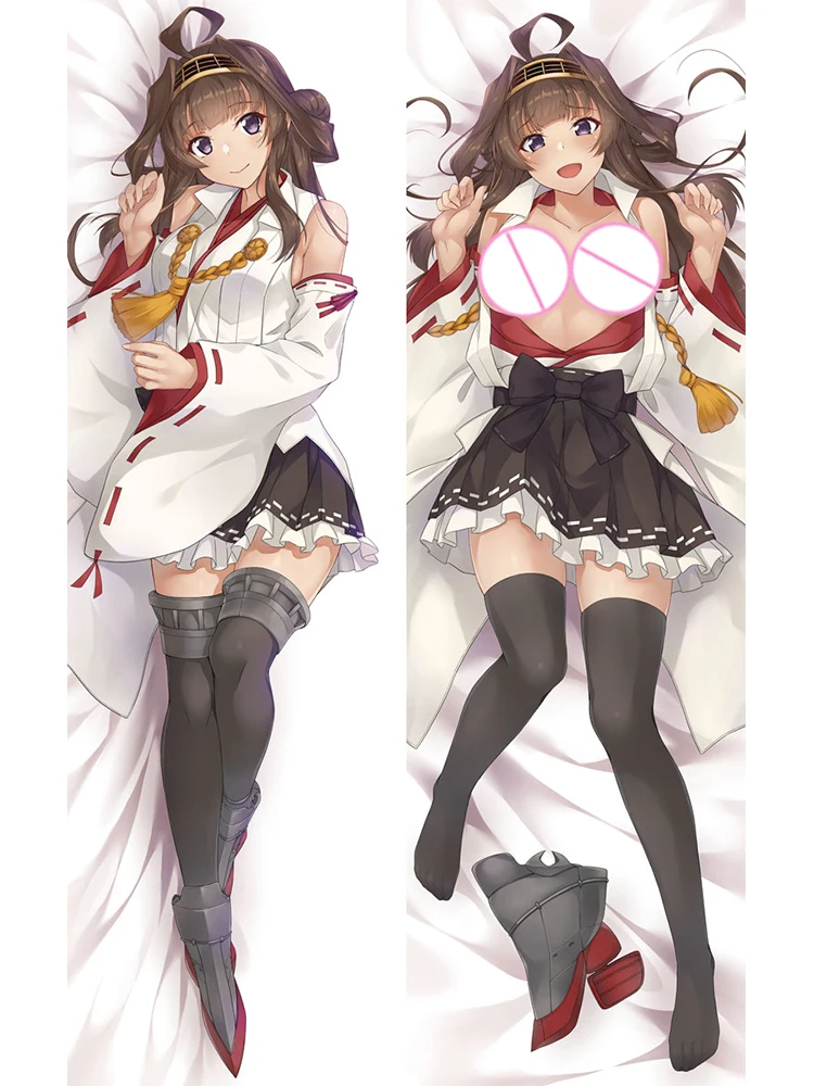 Двусторонняя наволочка для подушки Dakimakura Anime Kongou тела с принтом в натуральную