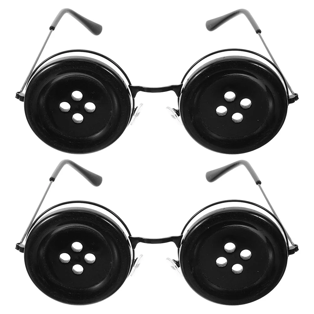 Черные аксессуары костюмы на Хэллоуин коралловые очки искусственные круглые