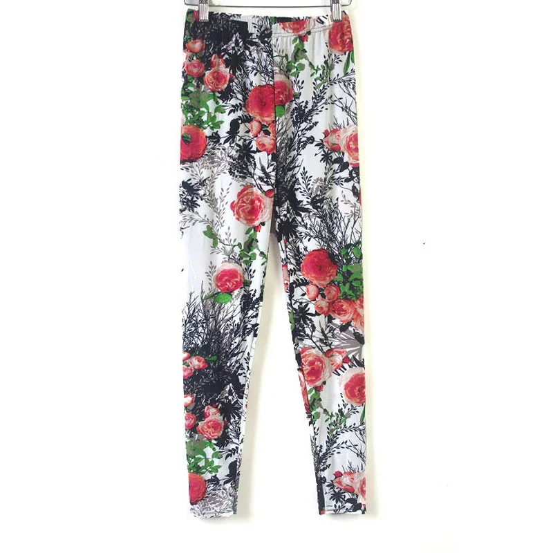 Женские леггинсы для фитнеса с завышенной талией Этнические женские брюки