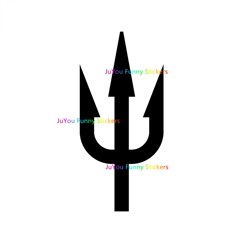 

JuYou Funny Stickers Exterior Accessories Trident Silhouette Car Stickers Creative Decals Air Conditioner Windshield Trunk Decor