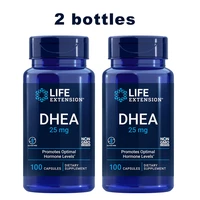 2 bottles life extension dhea 25mg100 caps dehydroepiandrosterone promotes optimal hormone levels