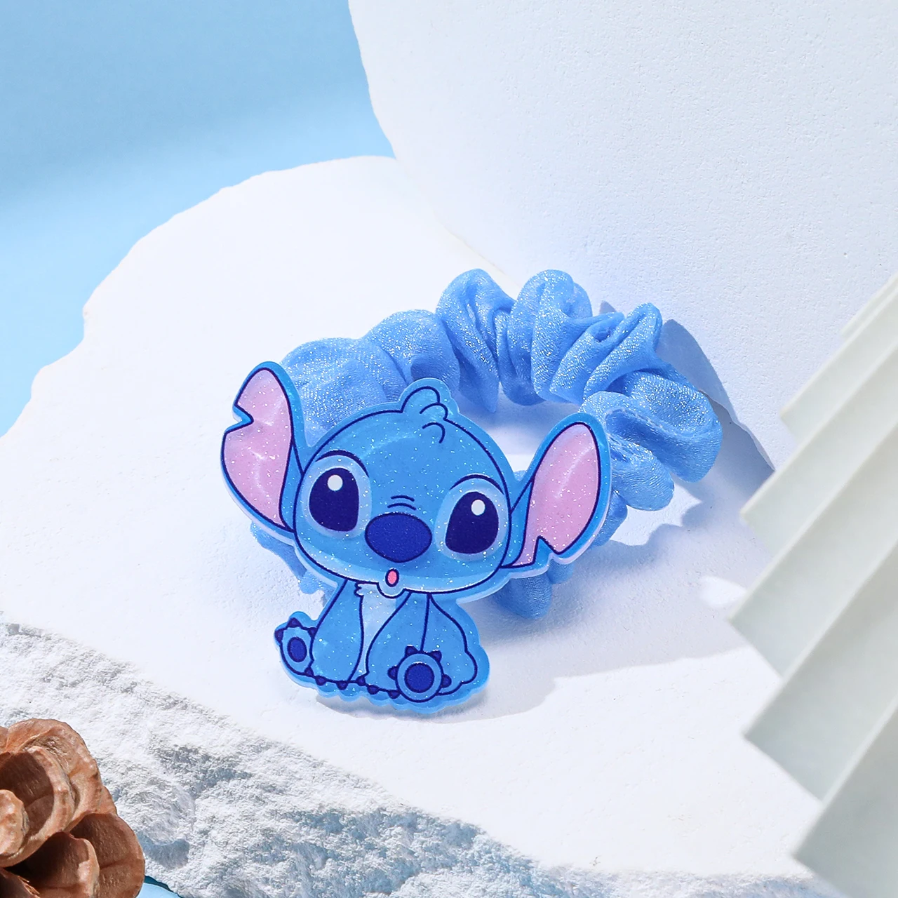 Веревка для волос Disney Lilo and Stitch женщинKawaii акриловая заколка резинка аксессуары