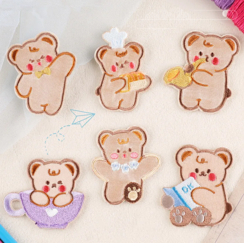 

10 шт. нашивки с вышивкой животных, одежда с вышивкой, материал для ремонта телефона, Подарочная коробка, Декор, аксессуары «сделай сам»