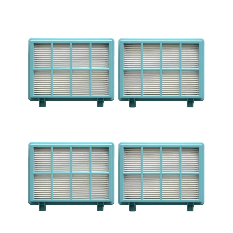 

4 x синий фильтр Hepa для Power Pro Compact FC9331/09 FC9332/09 FC8010/01, аксессуары для пылесоса, почтовые фильтры