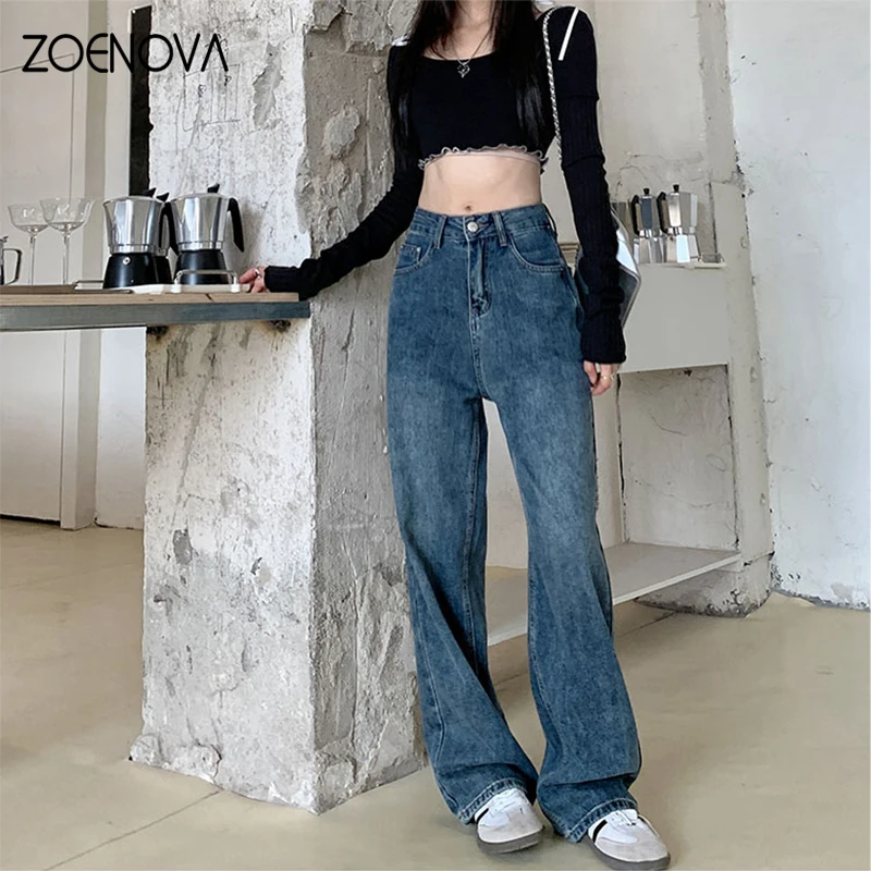 ZOENOVA Американская мода Горячие девушки Свободные широкие брюки Летние новые