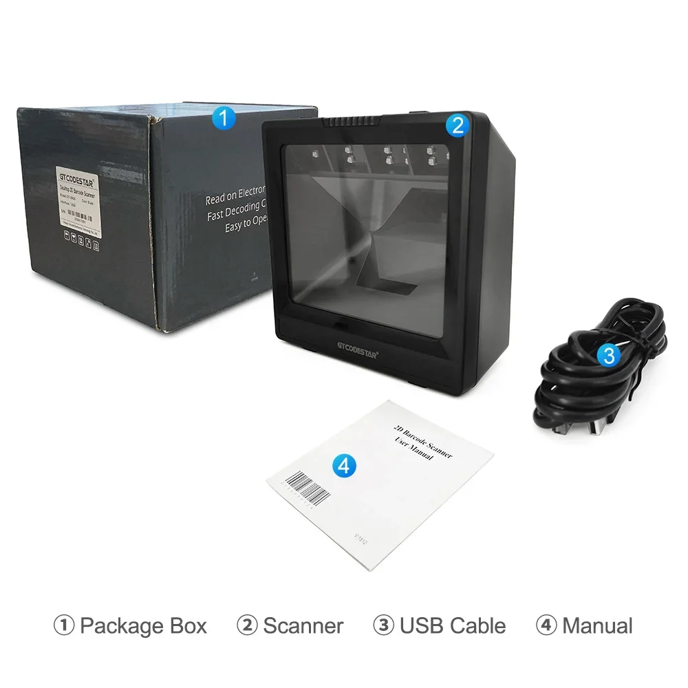Xincode Китай Производитель 1D QR-код Встроенный большой настольный считыватель 2D Всенаправленный модуль сканера штрих-кода GT-9900A (art.: 3920d007c96fa) - 3920d007c96fa