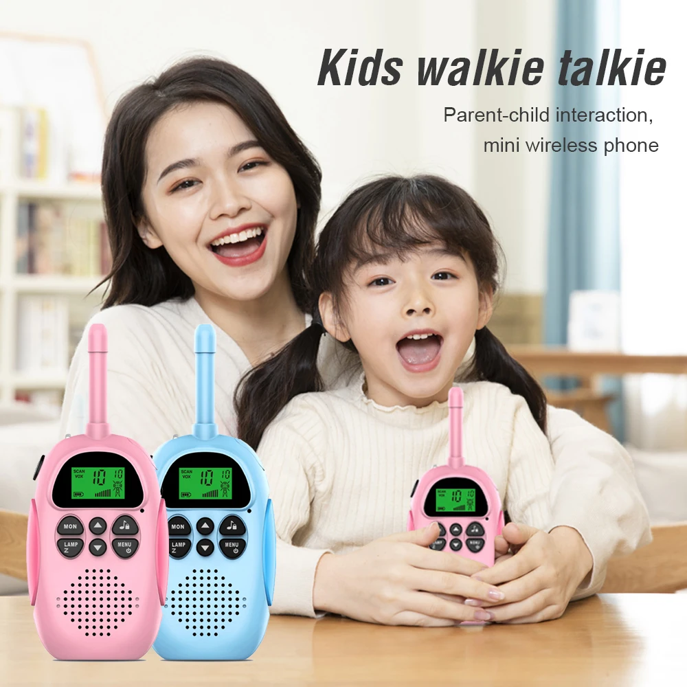 2pcs Mini Handheld Walkie-Talkie Kids Toy Wireless Children Two Way Radio Gifts Portable Comunicador Intercom Child Woki Toki