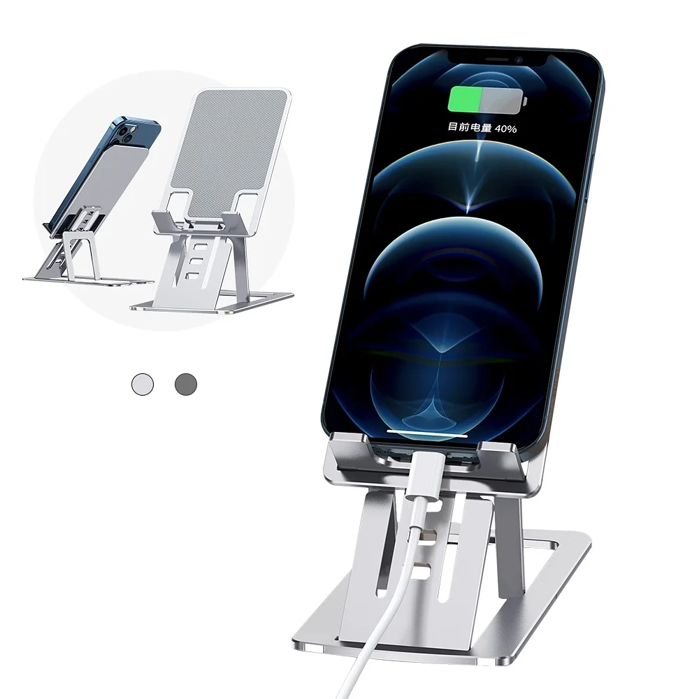 

Aluminum alloy Desktop Universal Tablet Stand Foldable For iPad Pro Air 4 10.2 iPhone 12 Holder Mobile Phone Support
