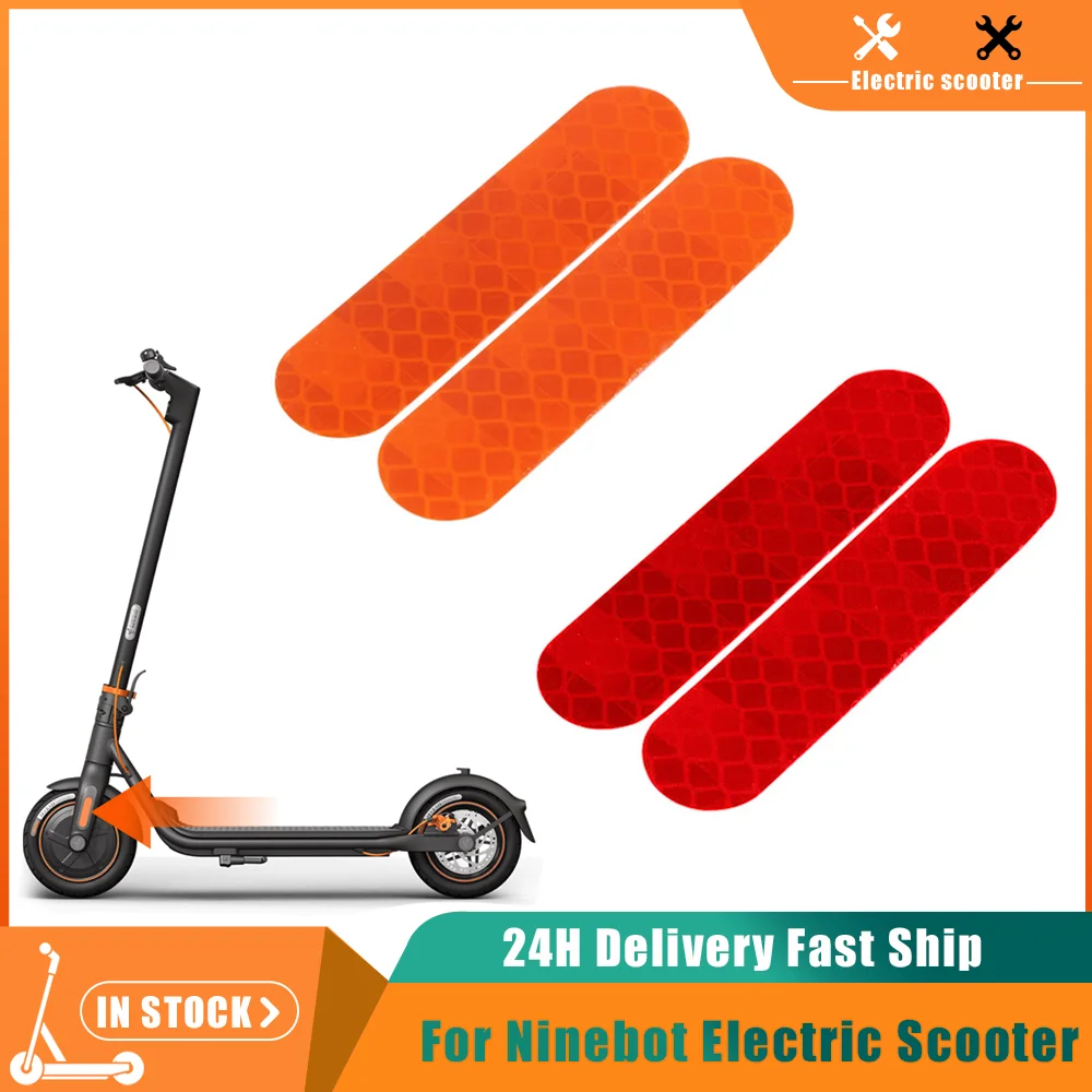 

Front Left Right Wheel Cover Protective Shell Reflective Sticker For Ninebot F20 F30 F40 Electric Scooter Protective Decoration