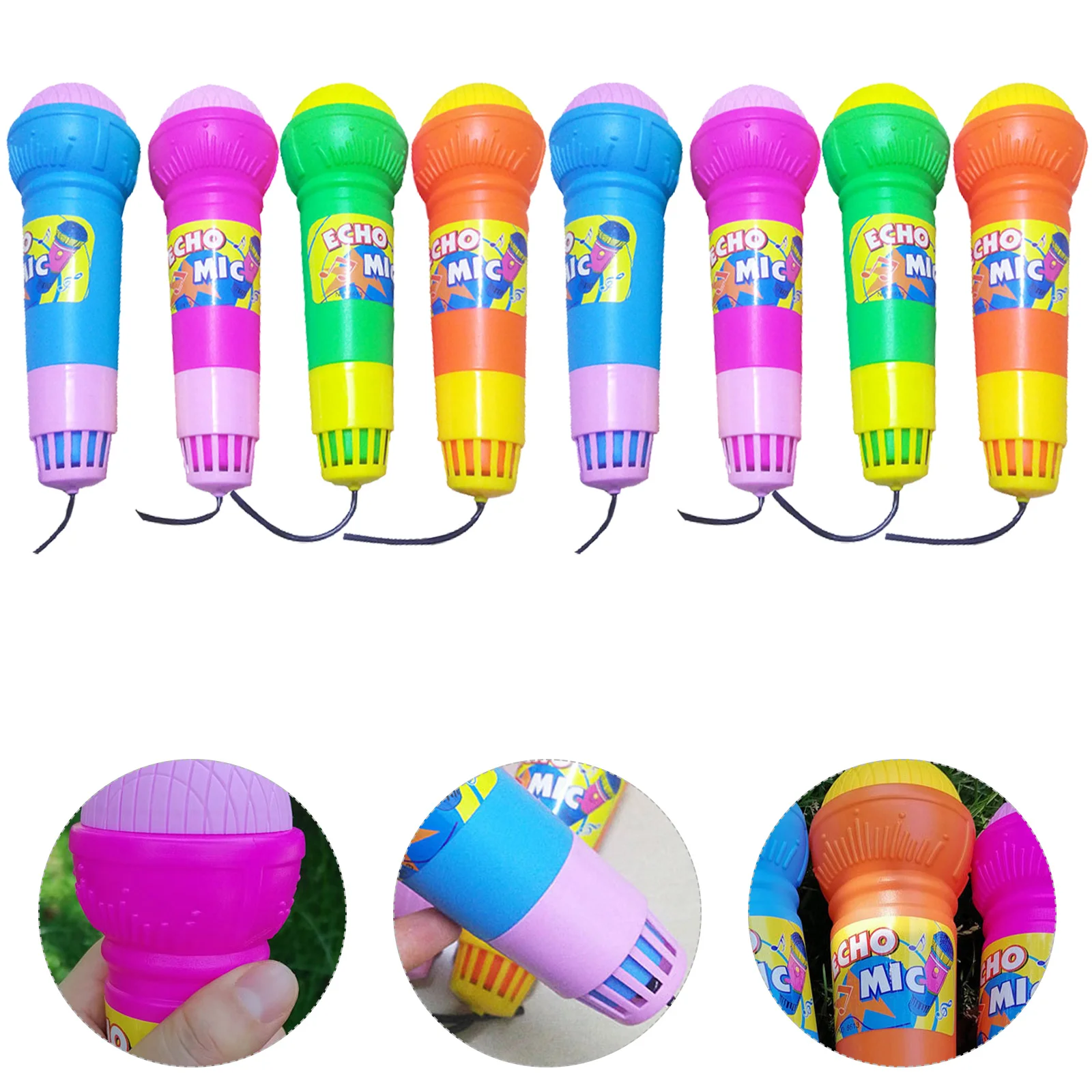 

Microphone Kids Prop Echopretend Fakemic Party Mics Karaoke Play Model Simulated Childrensinging Speech Costume Plaything
