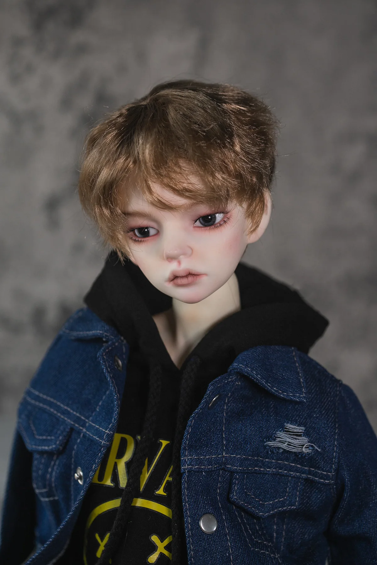 Парик для шарнирной куклы подходит 1-3 1-4 размер дяди супермягкий шелк