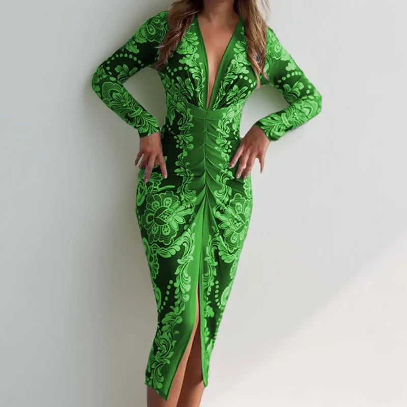 Элегантные женские вечерние платья с длинными рукавами сексуальное пригородное