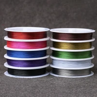 25 colors 0 7mm elastic rope thread crystal line rubber stretchy cord jewelry findings making beaded bracelet thread components