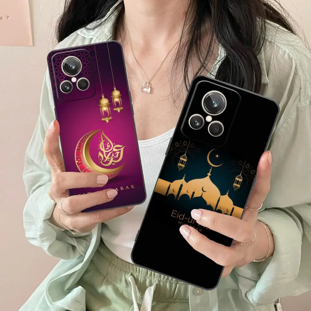 Фото Чехол для телефона Eid Mubarak для Realme 15 14 13 12 11 10 9 Pro Plus T i Lite 5G, мягкий противоударный чехол из ТПУ №5