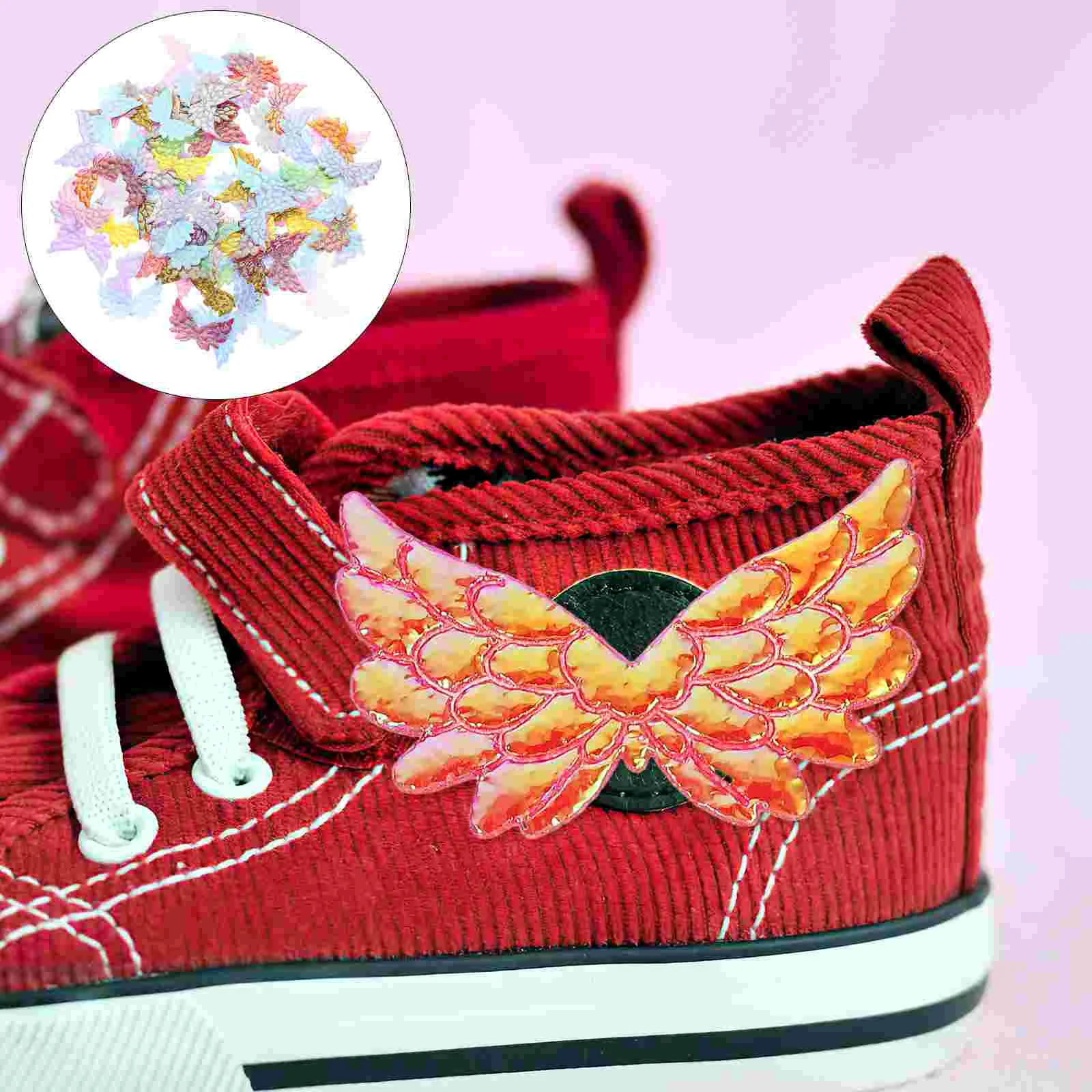 

100pcs DIY Angel Wing Garment Decor Costume Decorative Headdress Sock Costume Decor