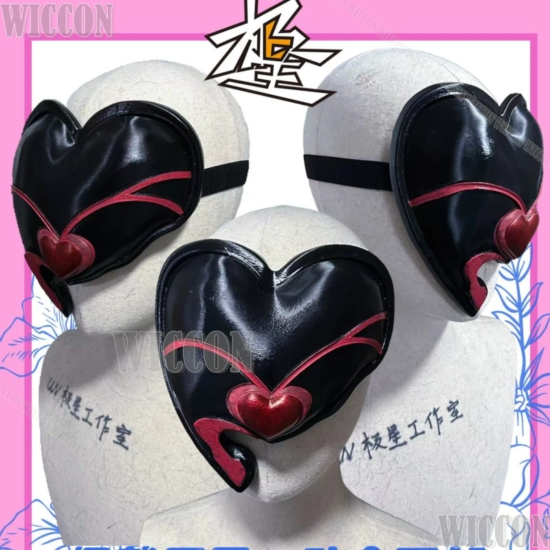 Фото Маска Mizi Black Heart 2026 Zombiestage Alienstage для косплея, женская маска ZOMST Little Bunny для Хэллоуина, фестивалей, комик-конов №1