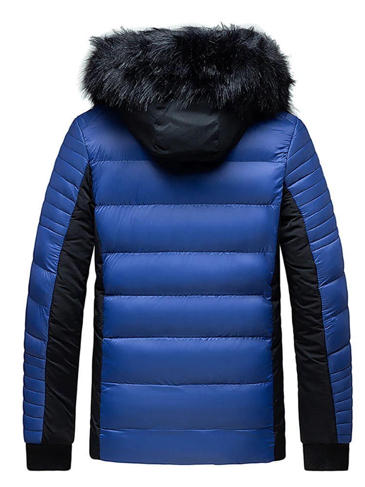 Thick 2022 Winter Jacket Men's New Fashion Hooded Men's Warm Casual Black Jacket Thickened Windproof Parka Male Coat