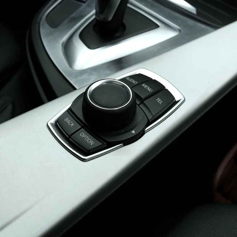 

Chrome Interior Accessories For BMW 1 2 3 4 Series Multimedia Swith Cover Trim Sticker Car Styling Y