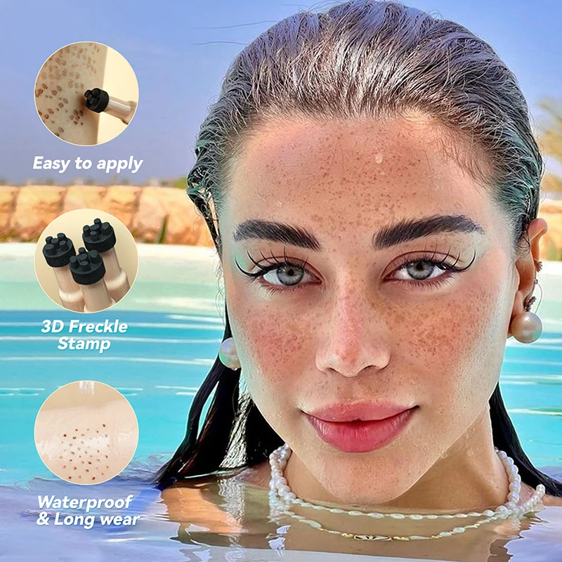 4 цвета ручка для лица имитация веснушек натуральная Водонепроницаемая стойкий