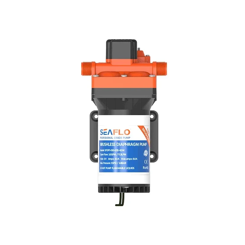 Фото Циркуляционный водяной насос SEAFLO 12V с бесщеточным двигателем, 5.0GPM, для солнечных систем водоснабжения №1