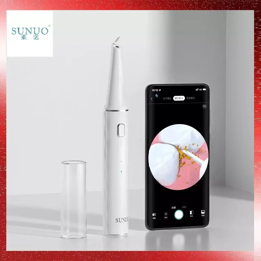 

Visual Ultrasonic Dental T12 Pro Scaler Teeth Calculus Tartar Remover Smart App 500W HD endoscope Cleaner Tooth