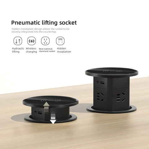 Herepow автоматическая выдвижная розетка с USB Type-C