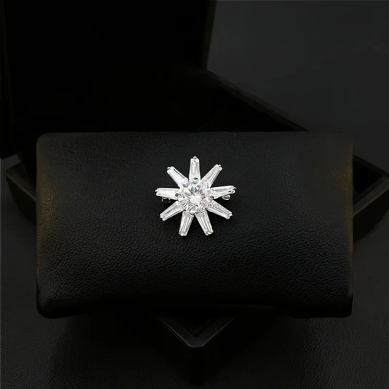 Маленькая брошь в виде подсолнуха Женская корсажная для костюма украшение