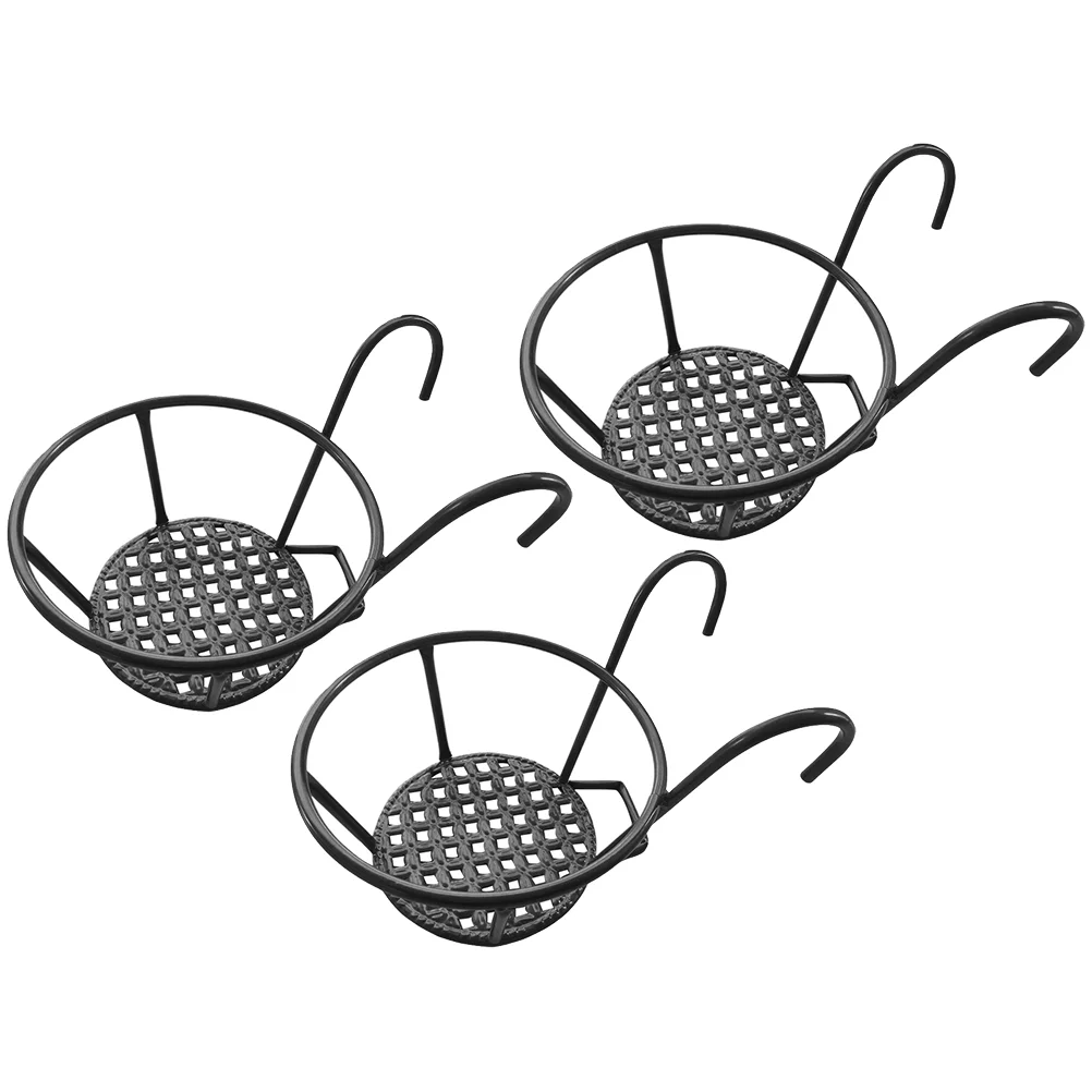 

3Pcs Hanging Flowerpot Rack Decorative Plant Storage Shelf Home Adornment
