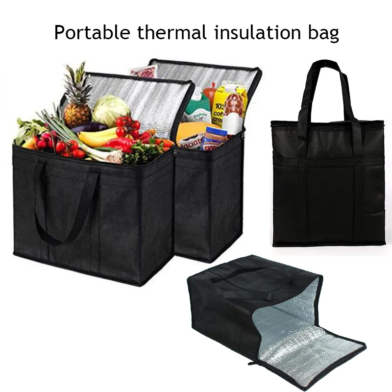 

Термосумка-холодильник, портативная крутая сумка для ланча, автомобильная переноска, изолированная сумка-холодильник для пищевых напитков, сумка для пикника, кемпинга, контейнер для хранения