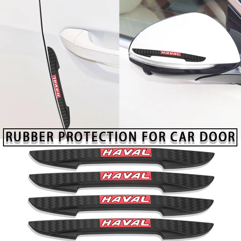 

4 шт. резиновые Противоударные Защитные полосы для автомобильных дверей Haval H6 H9 F7 H7 M6 H3 H4 H6S, аксессуары для автомобиля, наклейки