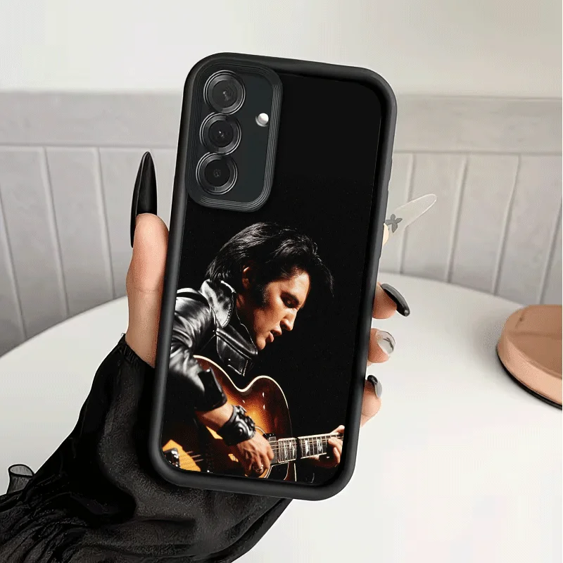 Фото Противоударный чехол для телефона Singer E-Elvis P-Presley для Samsung A13 A14 A15 A16 A17 A33 A34 A35 A36 A37 A53 A54 A55 A56 A57 A23 A24 A №2