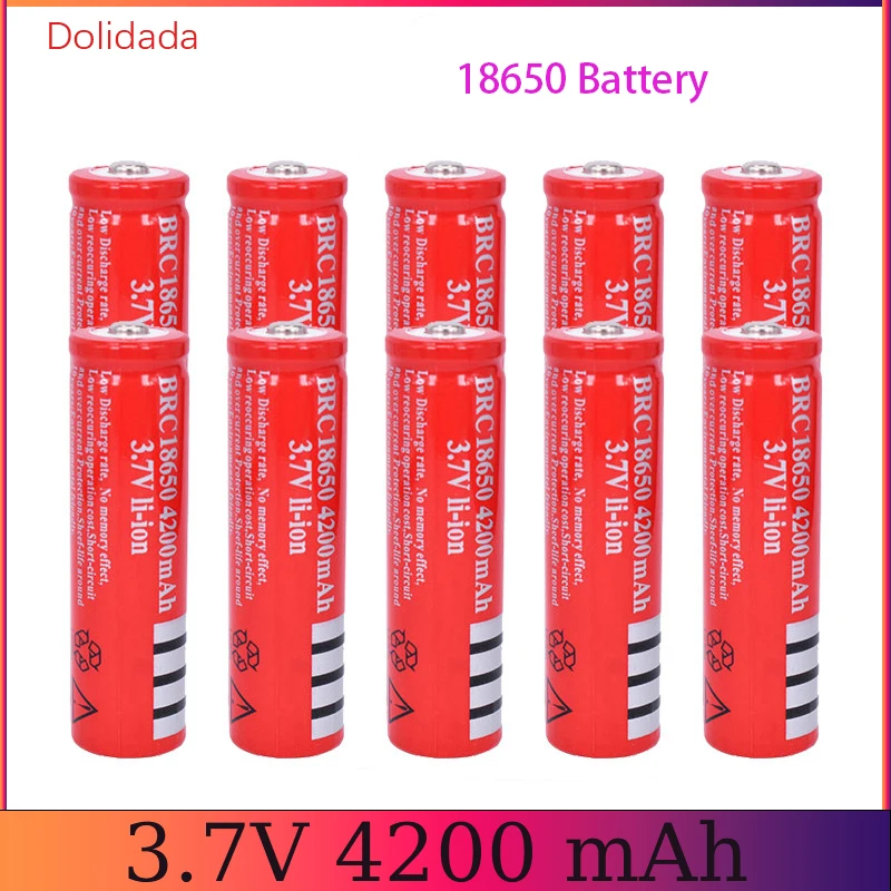 

18650 Battery 3.7V 4200mAh Rechargeable Lithium Ion Battery for Led Lantern Flashlight Battery Litio Battery + Usb Charger