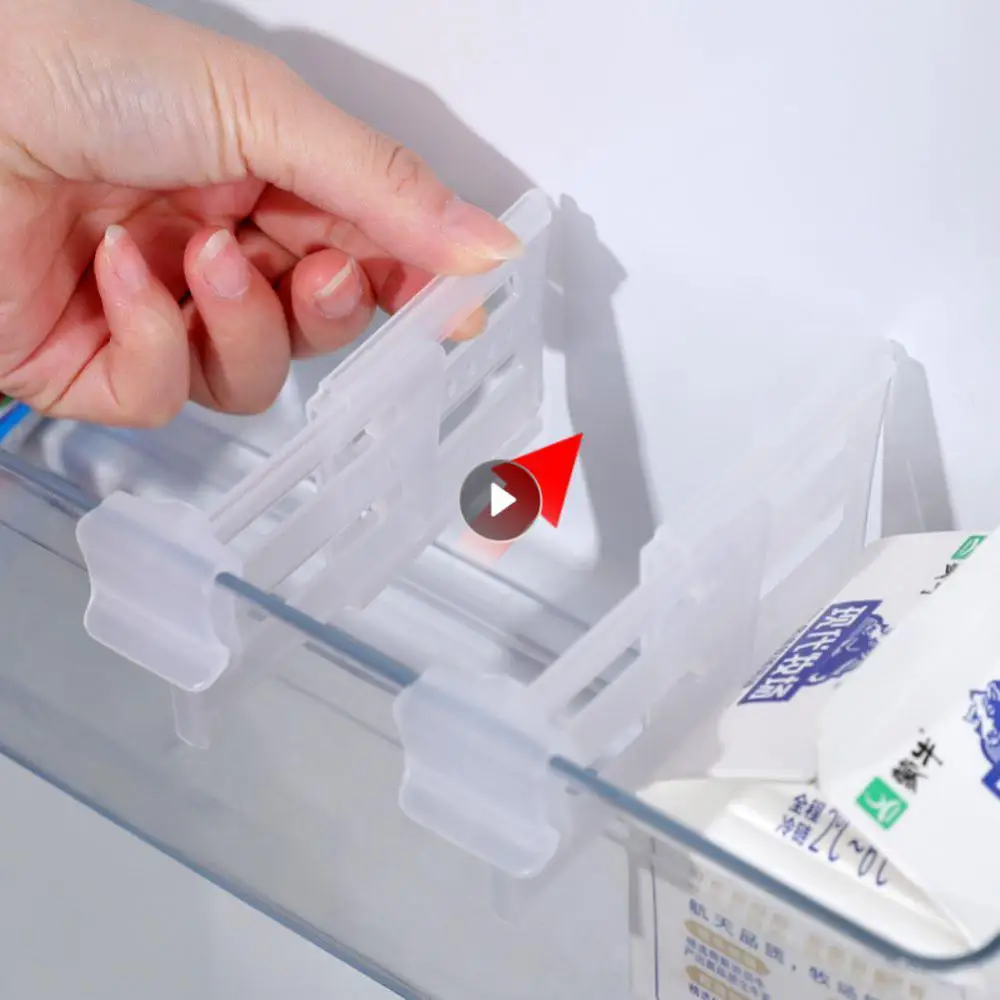 

Разделители для холодильника, 4 шт., разделители для хранения в холодильнике, держатели для хранения, органайзер, шина для кухни, Домашний Ор...