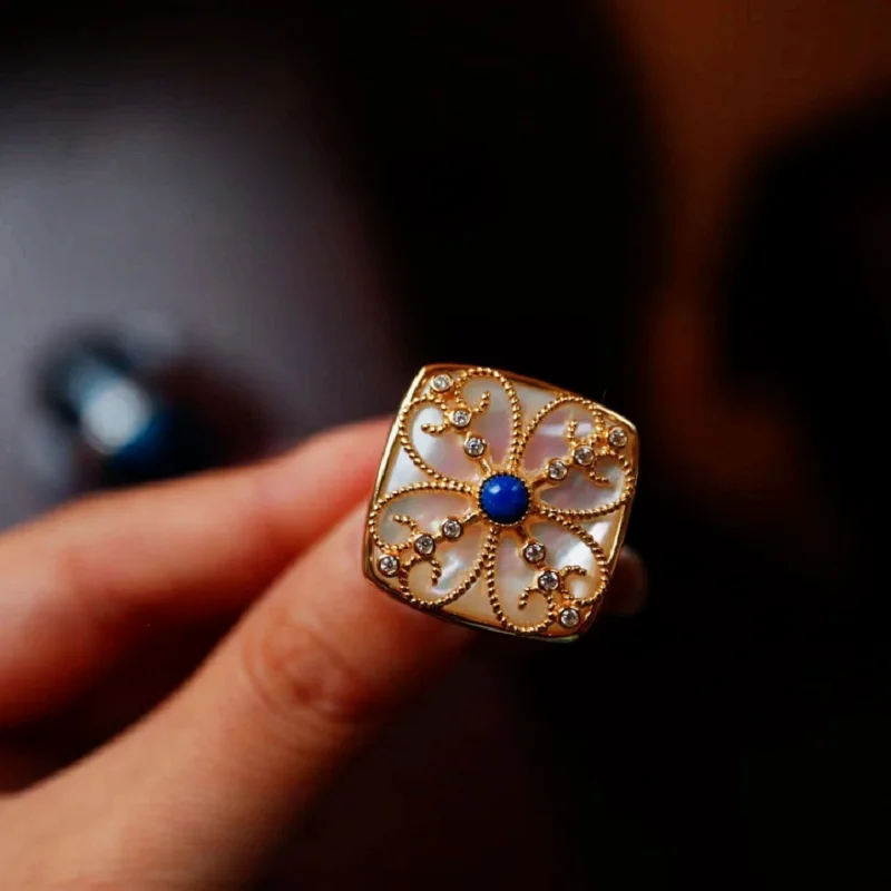 S925 серебро 18K золотой вырез