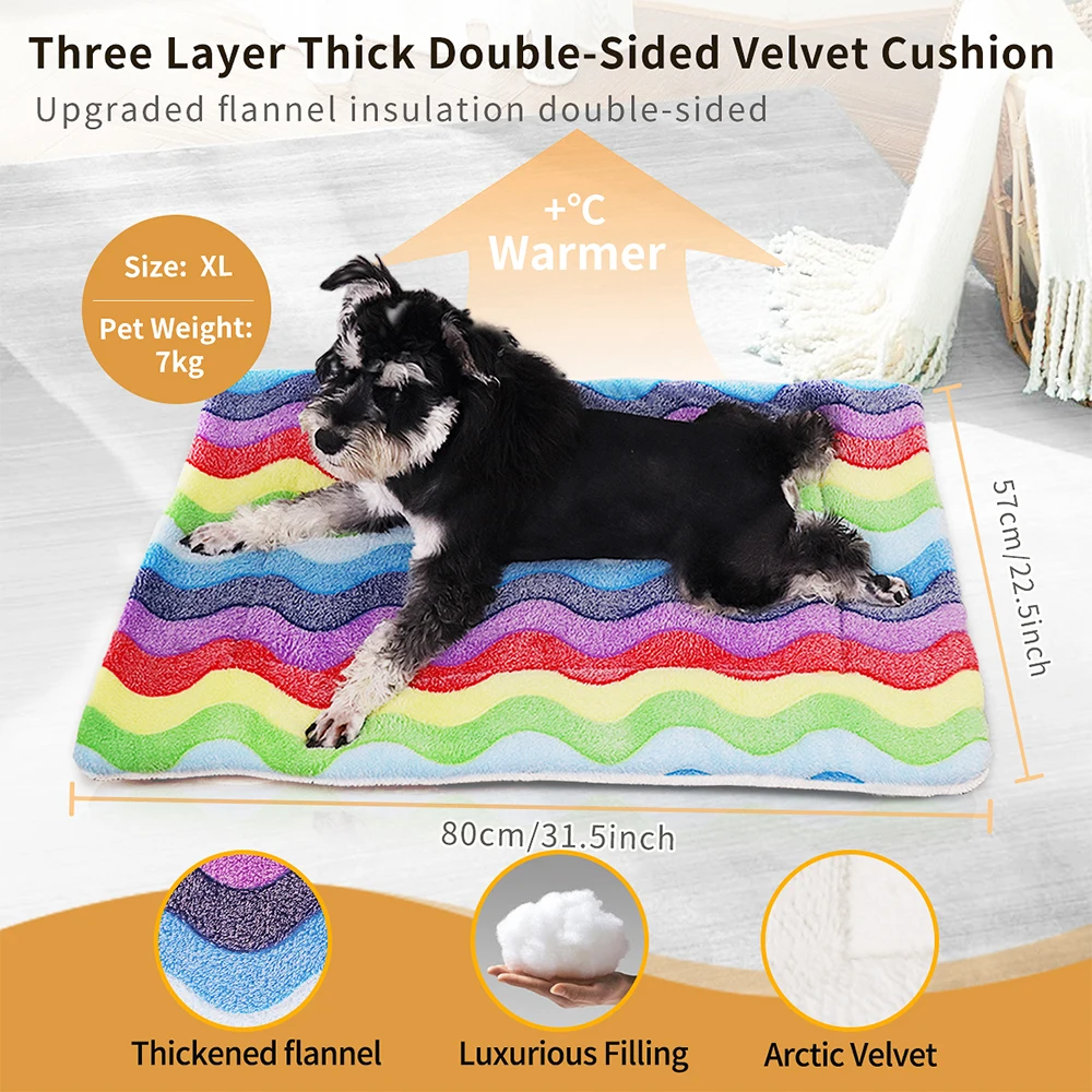 Дышащий волокнистый коврик для кровати собак надувная кровать домашних животных