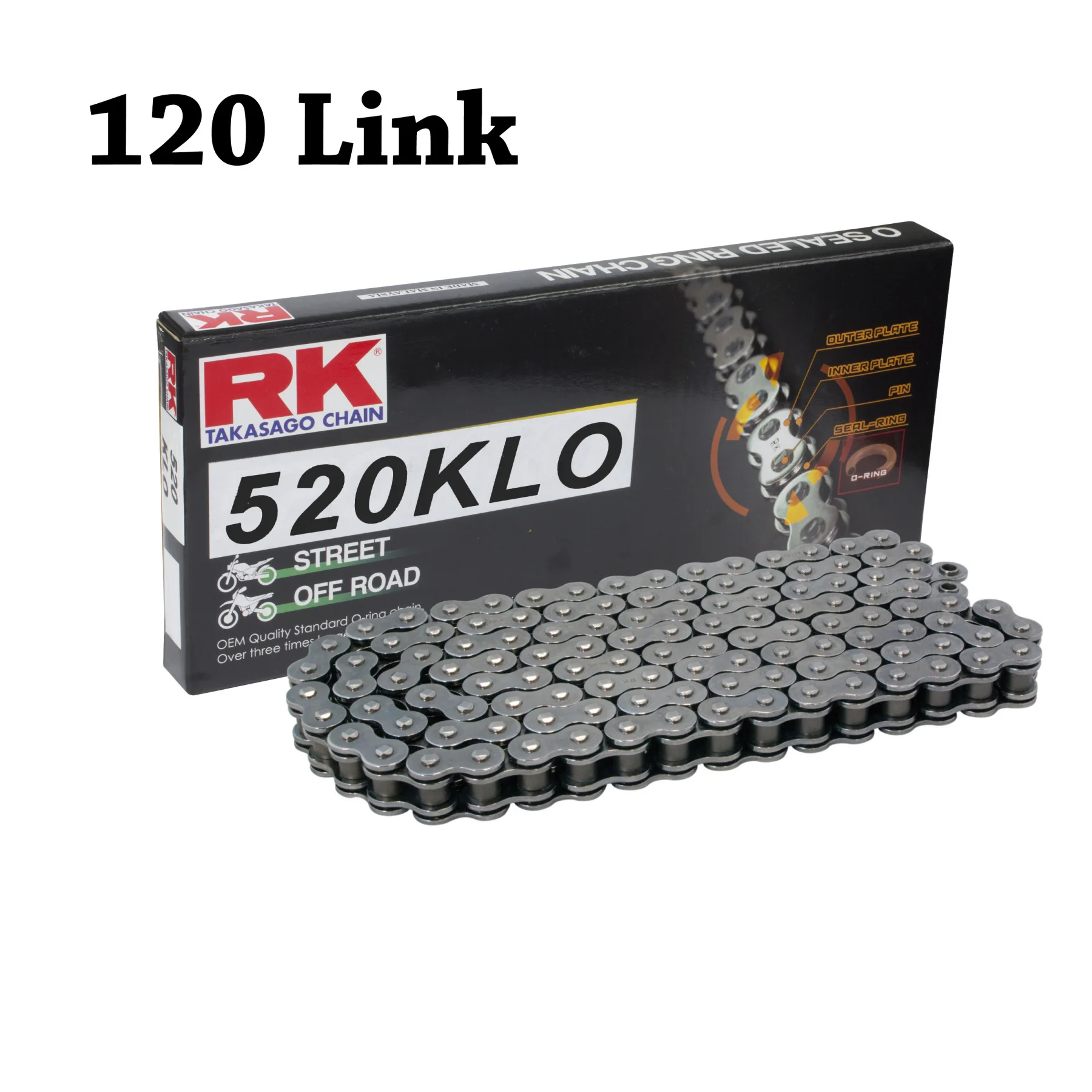 Уплотнительное кольцо RK для мотоцикла 520 KLO 120L Ducati 600 696 750 900 1200