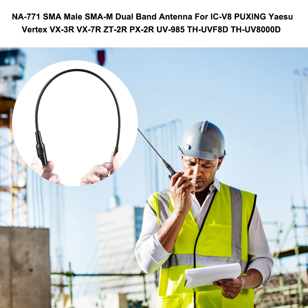 

1pc NA-771 SMA-Female Dual Band 10W Antenna for Baofeng UV 144/430Mhz 10W High-gain Antenna For Baofeng SAUS